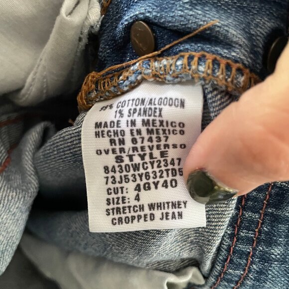 Light wash cropped jeans - Picture 2 of 2